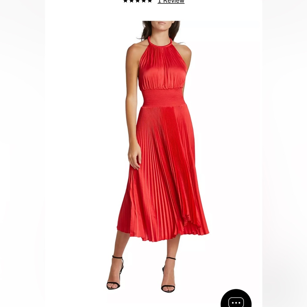 A.L.C.
Renzo II Asymmetric Pleated Midi-Dress